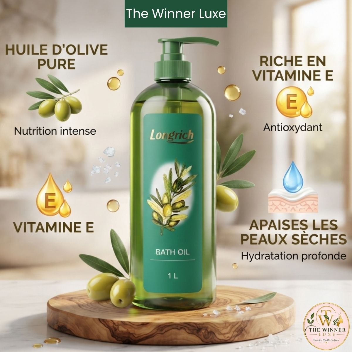 gel de douche aux olives