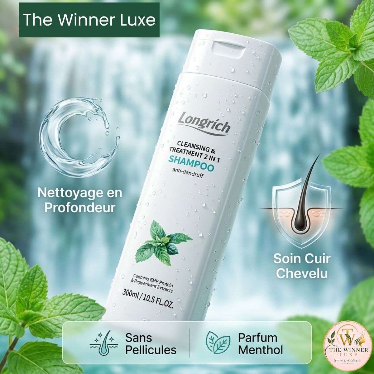shampoing 2 en 1 longrich