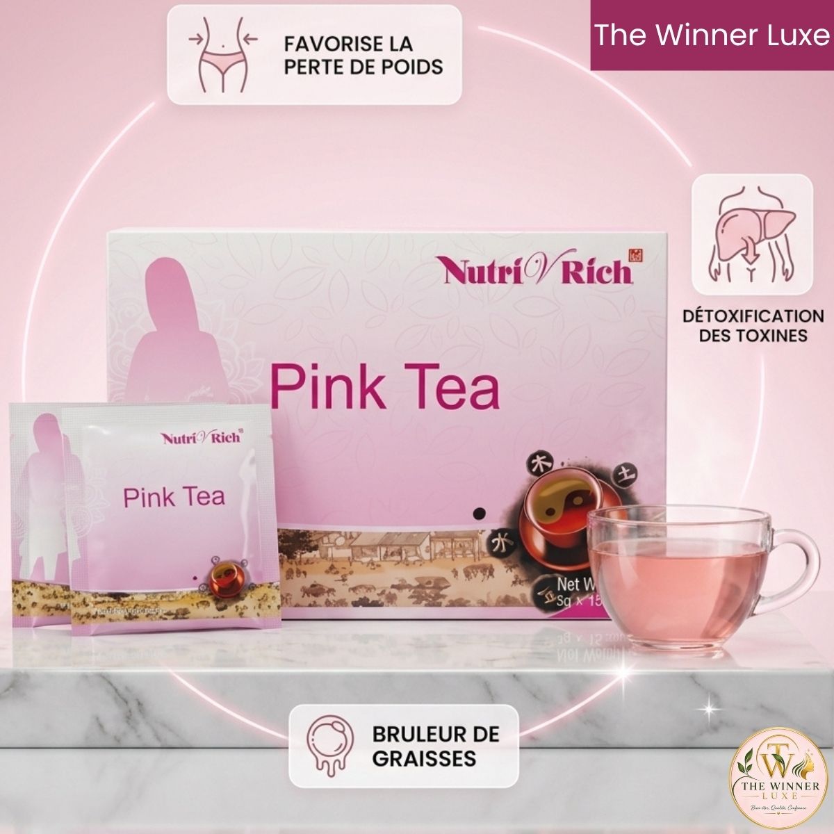 thé rose longrich