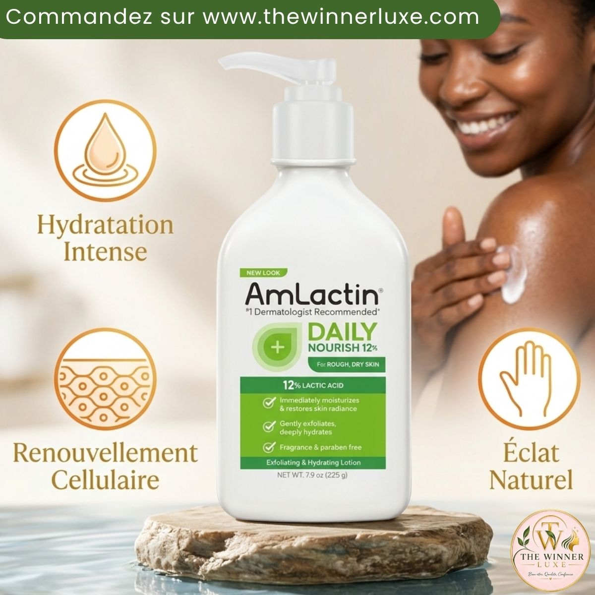 Accueil lait corporel amlactin daily