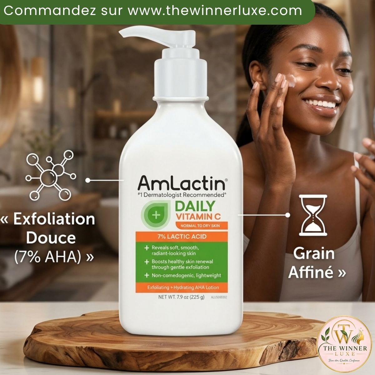Accueil lait corporel amlactin à la vitamine c